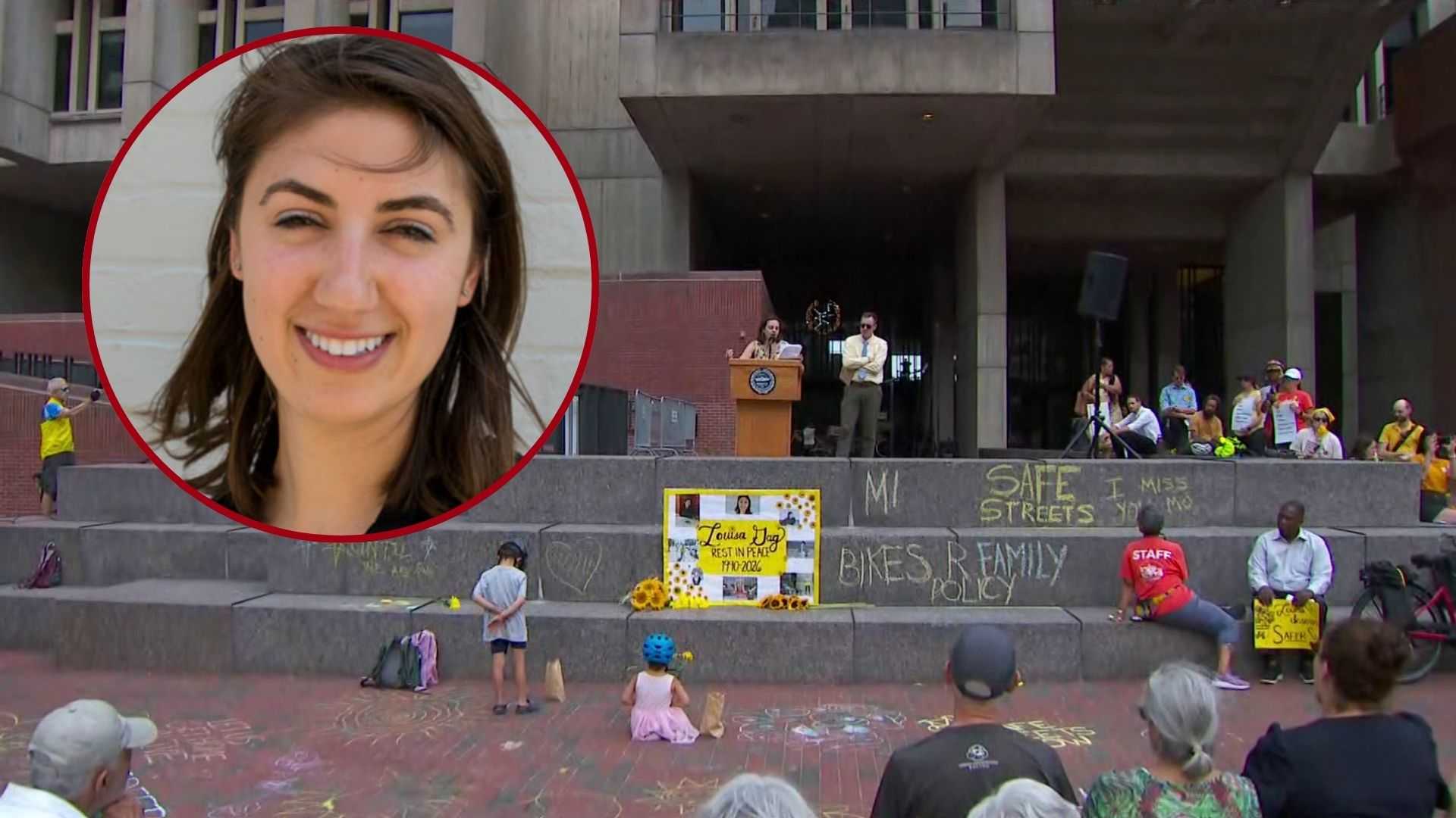 Boston City Hall gathering remembers victim of Roxbury bike crash