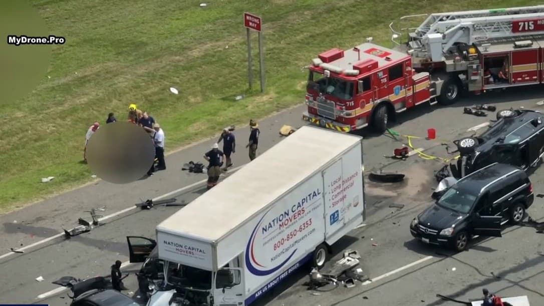 Driver cited after moving truck plows into traffic, injuring 10 in Montgomery County