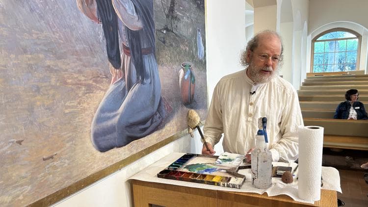 Edina church adds Annunciation tribute to fresco painting