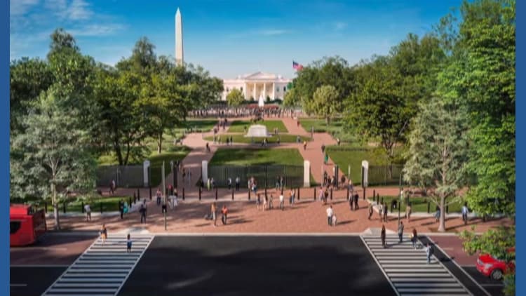 US Secret Service submits designs for proposed permanent fence at Lafayette Park